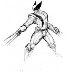 Dessin à colorier: Wolverine (Super-héros) #74858 - Coloriages à Imprimer Gratuits