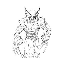 Dessin à colorier: Wolverine (Super-héros) #74860 - Coloriages à Imprimer Gratuits