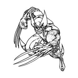 Dessin à colorier: Wolverine (Super-héros) #74865 - Coloriages à Imprimer Gratuits