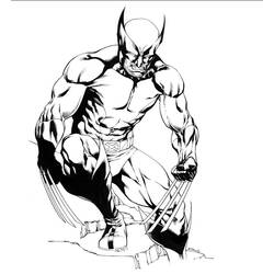 Dessin à colorier: Wolverine (Super-héros) #74870 - Coloriages à Imprimer Gratuits