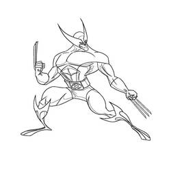 Dessin à colorier: Wolverine (Super-héros) #74877 - Coloriages à Imprimer Gratuits
