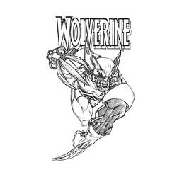 Dessin à colorier: Wolverine (Super-héros) #74879 - Coloriages à Imprimer Gratuits