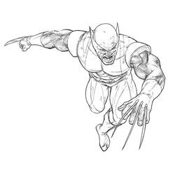 Dessin à colorier: Wolverine (Super-héros) #74883 - Coloriages à Imprimer Gratuits