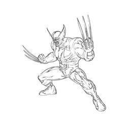 Dessin à colorier: Wolverine (Super-héros) #74885 - Coloriages à Imprimer Gratuits