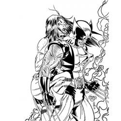 Dessin à colorier: Wolverine (Super-héros) #74887 - Coloriages à Imprimer Gratuits
