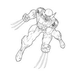 Dessin à colorier: Wolverine (Super-héros) #74889 - Coloriages à Imprimer Gratuits