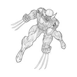 Dessin à colorier: Wolverine (Super-héros) #74892 - Coloriages à Imprimer Gratuits