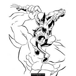 Dessin à colorier: Wolverine (Super-héros) #74895 - Coloriages à Imprimer Gratuits