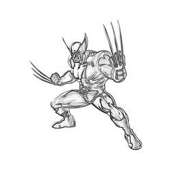 Dessin à colorier: Wolverine (Super-héros) #74897 - Coloriages à Imprimer Gratuits