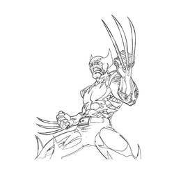 Dessin à colorier: Wolverine (Super-héros) #74905 - Coloriages à Imprimer Gratuits