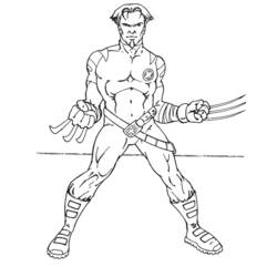 Dessin à colorier: Wolverine (Super-héros) #74941 - Coloriages à Imprimer Gratuits