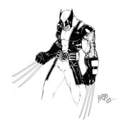 Dessin à colorier: Wolverine (Super-héros) #74946 - Coloriages à Imprimer Gratuits