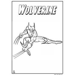 Dessin à colorier: Wolverine (Super-héros) #74950 - Coloriages à Imprimer Gratuits