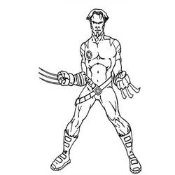Dessin à colorier: Wolverine (Super-héros) #74962 - Coloriages à Imprimer Gratuits