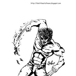 Dessin à colorier: Wolverine (Super-héros) #74972 - Coloriages à Imprimer Gratuits