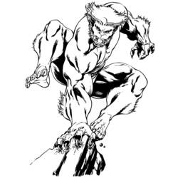 Dessin à colorier: Wolverine (Super-héros) #74973 - Coloriages à Imprimer Gratuits