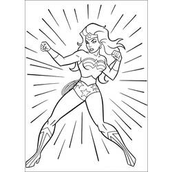 Dessin à colorier: Wonder Woman (Super-héros) #74546 - Coloriages à Imprimer Gratuits