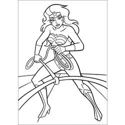 Dessin à colorier: Wonder Woman (Super-héros) #74547 - Coloriages à Imprimer Gratuits