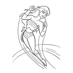 Dessin à colorier: Wonder Woman (Super-héros) #74551 - Coloriages à Imprimer Gratuits