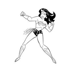 Dessin à colorier: Wonder Woman (Super-héros) #74558 - Coloriages à Imprimer Gratuits
