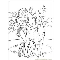 Dessin à colorier: Wonder Woman (Super-héros) #74578 - Coloriages à Imprimer Gratuits