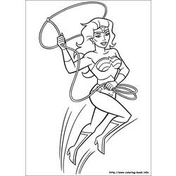 Dessin à colorier: Wonder Woman (Super-héros) #74580 - Coloriages à Imprimer Gratuits