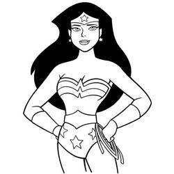 Dessin à colorier: Wonder Woman (Super-héros) #74582 - Coloriages à Imprimer Gratuits