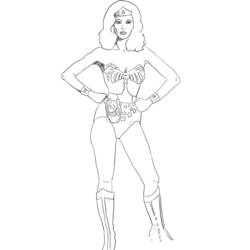 Dessin à colorier: Wonder Woman (Super-héros) #74596 - Coloriages à Imprimer Gratuits