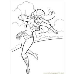Dessin à colorier: Wonder Woman (Super-héros) #74606 - Coloriages à Imprimer Gratuits