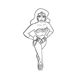 Dessin à colorier: Wonder Woman (Super-héros) #74608 - Coloriages à Imprimer Gratuits