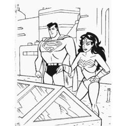 Dessin à colorier: Wonder Woman (Super-héros) #74609 - Coloriages à Imprimer Gratuits