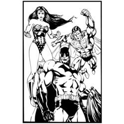 Dessin à colorier: Wonder Woman (Super-héros) #74616 - Coloriages à Imprimer Gratuits