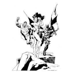 Dessin à colorier: Wonder Woman (Super-héros) #74627 - Coloriages à Imprimer Gratuits