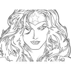 Dessin à colorier: Wonder Woman (Super-héros) #74629 - Coloriages à Imprimer Gratuits