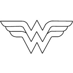 Dessin à colorier: Wonder Woman (Super-héros) #74640 - Coloriages à Imprimer Gratuits