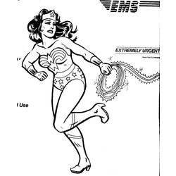 Dessin à colorier: Wonder Woman (Super-héros) #74641 - Coloriages à Imprimer Gratuits