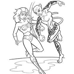 Dessin à colorier: Wonder Woman (Super-héros) #74649 - Coloriages à Imprimer Gratuits