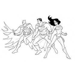 Dessin à colorier: Wonder Woman (Super-héros) #74665 - Coloriages à Imprimer Gratuits