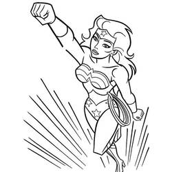 Dessin à colorier: Wonder Woman (Super-héros) #74674 - Coloriages à Imprimer Gratuits