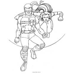 Dessin à colorier: X-Men (Super-héros) #74458 - Coloriages à Imprimer Gratuits