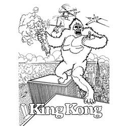 Dessin à colorier: King Kong (Super-vilains) #79188 - Coloriages à Imprimer Gratuits