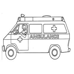 Dessins à colorier: Ambulance - Coloriages à Imprimer Gratuits