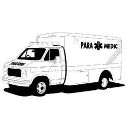 Dessin à colorier: Ambulance (Transport) #136781 - Coloriages à Imprimer Gratuits