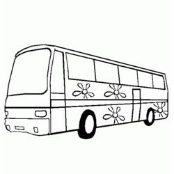 Dessin à colorier: Autobus / Autocar (Transport) #135282 - Coloriages à Imprimer Gratuits