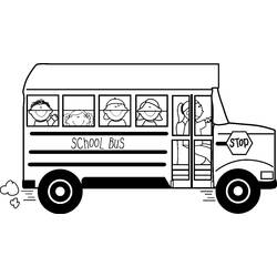 Dessin à colorier: Autobus / Autocar (Transport) #135295 - Coloriages à Imprimer Gratuits