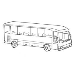 Dessin à colorier: Autobus / Autocar (Transport) #135300 - Coloriages à Imprimer Gratuits