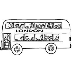 Dessin à colorier: Autobus / Autocar (Transport) #135303 - Coloriages à Imprimer Gratuits