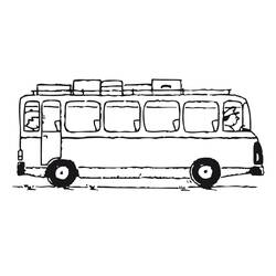 Dessin à colorier: Autobus / Autocar (Transport) #135307 - Coloriages à Imprimer Gratuits