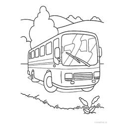 Dessin à colorier: Autobus / Autocar (Transport) #135308 - Coloriages à Imprimer Gratuits