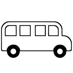 Dessin à colorier: Autobus / Autocar (Transport) #135309 - Coloriages à Imprimer Gratuits